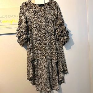 Leopard high low top